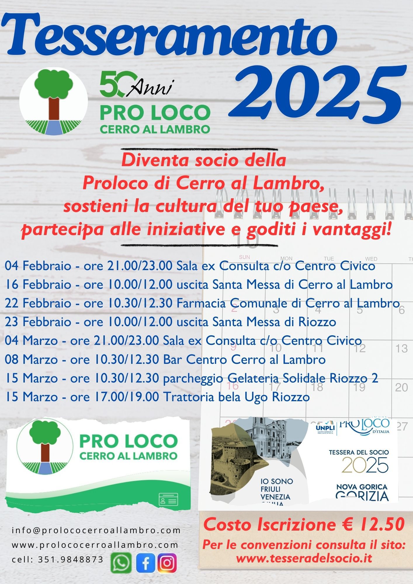 Campagna Iscrizioni Pro Loco 2025